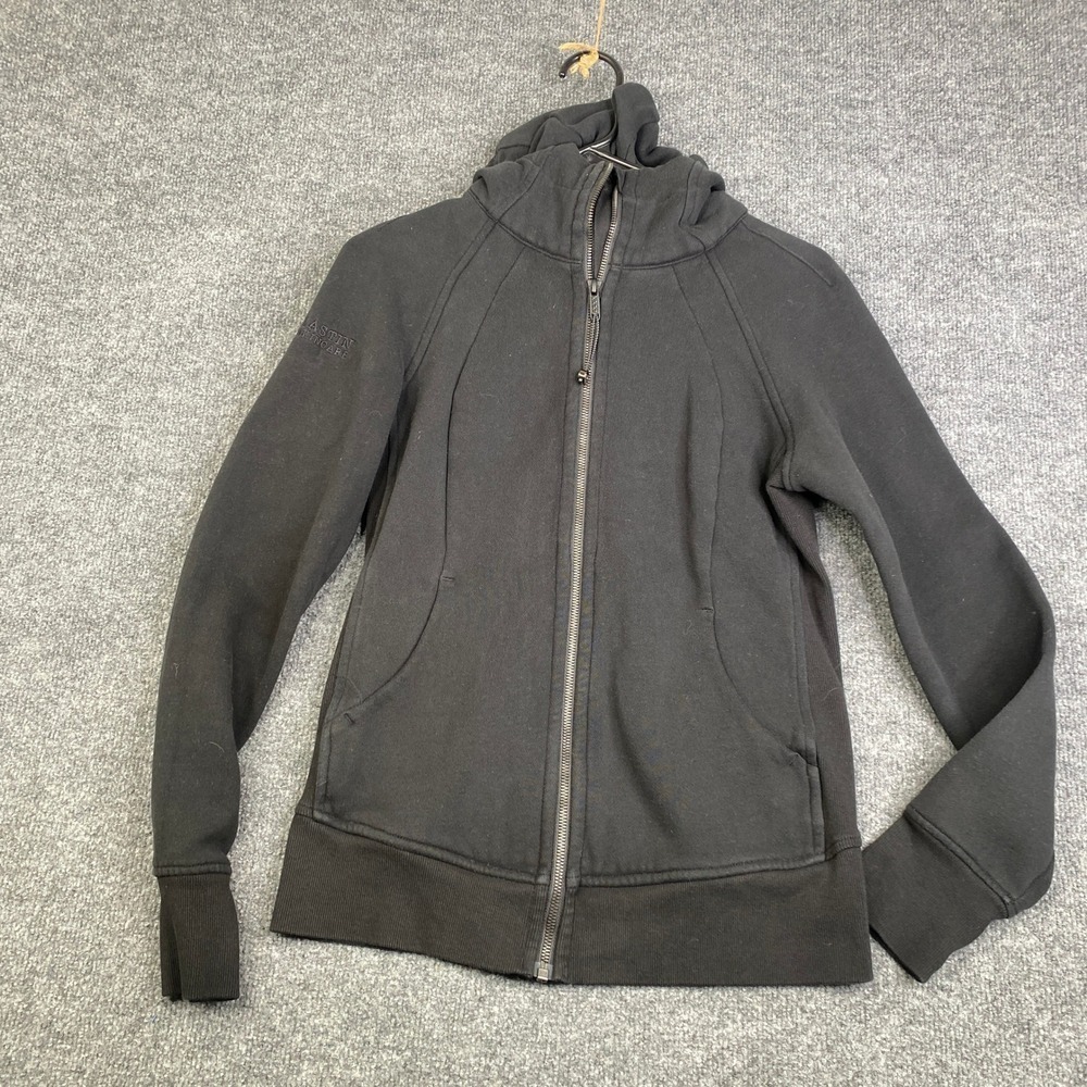 Lululemon Scuba Full Zip Hoodie Black LW4AWMS Alastin Skincare Logo Womens 8